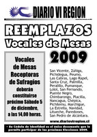 Destacar para �lbum: Vocales Reemplazantes 2009